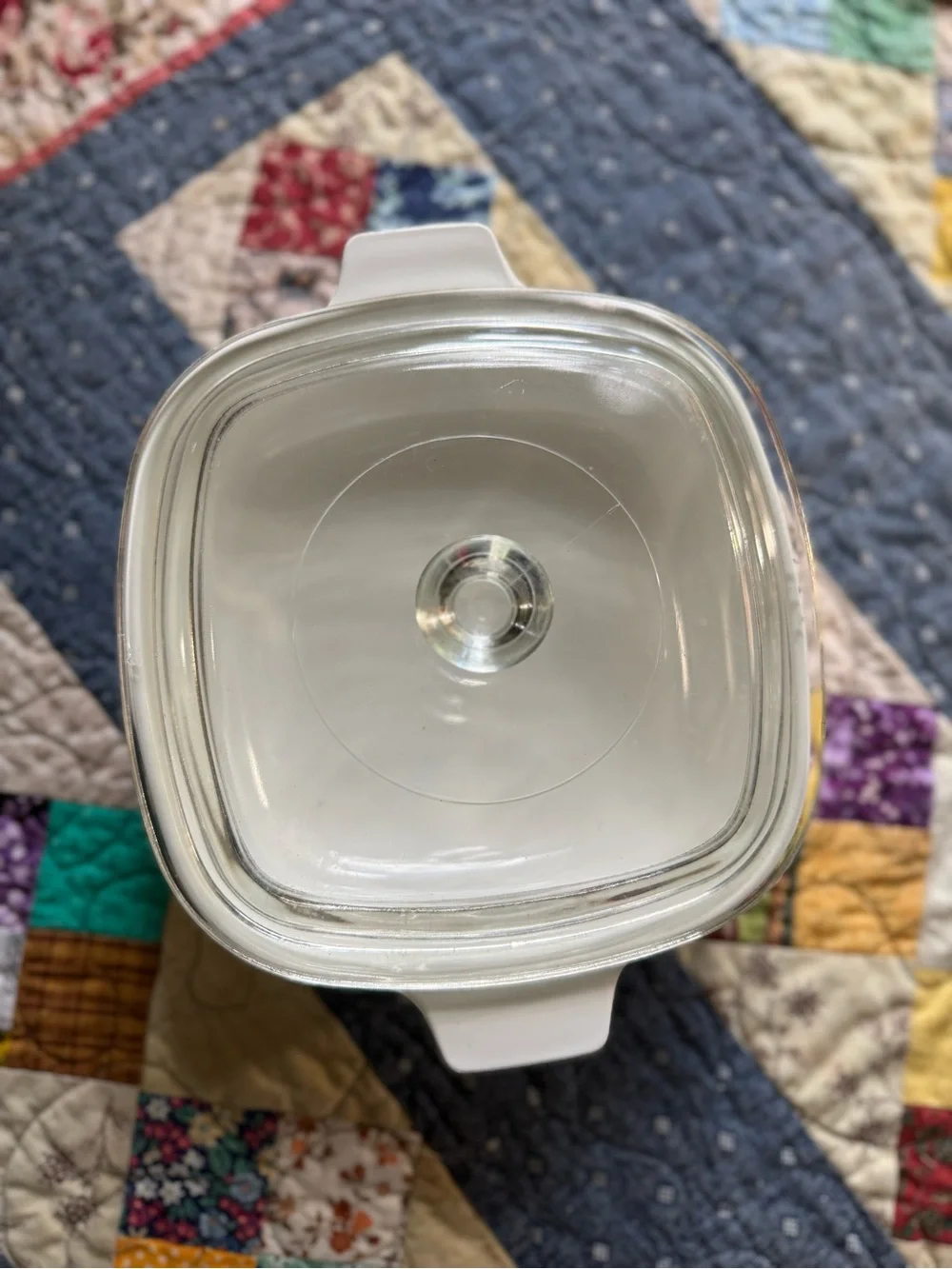 Vintage Corning Ware Blue Floral P-1-B 1 Qt Casserole Dish w Glass Lid USA